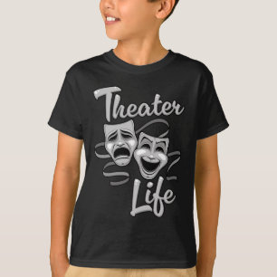 Camiseta Máscaras de Comédia e Tragédia da Vida em Teatro