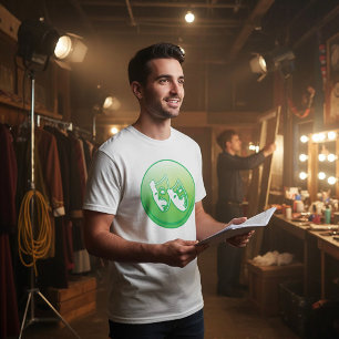 Camiseta Máscaras de Comédia e Tragédia em Verde