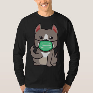 Camiseta Máscaras de Rosto Vestidas em Pitbull