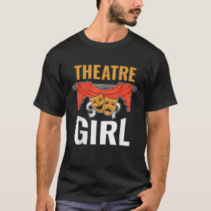 Camiseta Máscaras de Teatro Atuando Atriz de Drama Musical