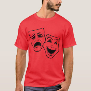 Camiseta Máscaras de Teatro De Comédia E Tragédia