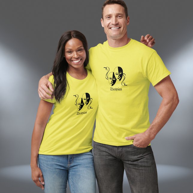 Camiseta Máscaras de Thespian (Criador carregado)