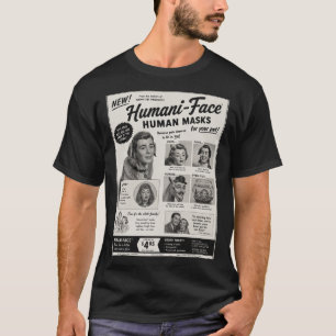 Camiseta Máscaras Humanas para Animais de Estimação Camiset