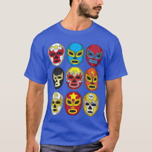 Camiseta Máscaras Legais de Lutadores de Lucha Libre de Lut