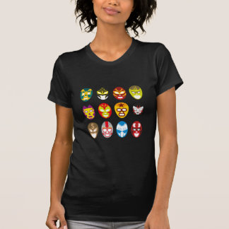 Camiseta Máscaras mexicanas da luta