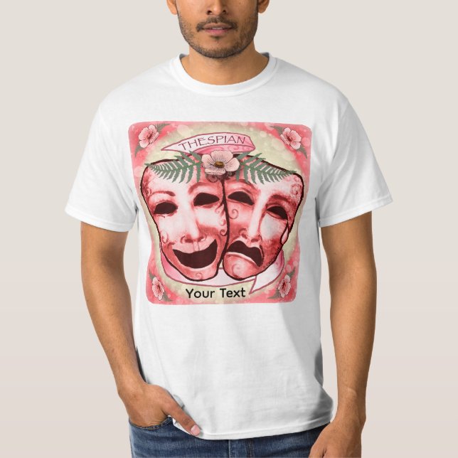 Camiseta Máscaras Vermelhas de Ator (Frente)