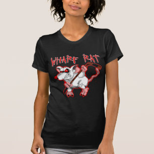 Camiseta Mascot de Cartoon Rat Wharf