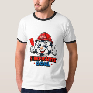 Camiseta Mascote Árbitro de Futebol Bombeiro