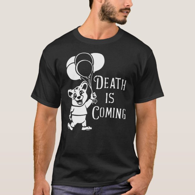 Camiseta Mascote de animal divertido com humor peculiar, M (Frente)