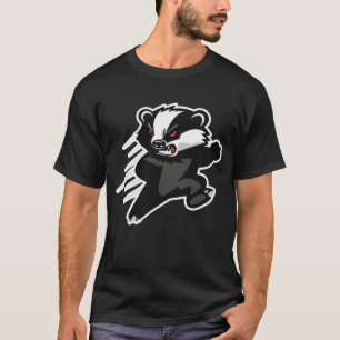 Camiseta Mascote de Ataque Feroz de Texugo Melero