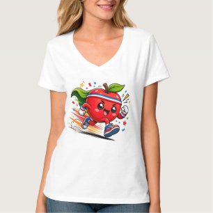 Camiseta Mascote de condicionamento físico em desenho anima