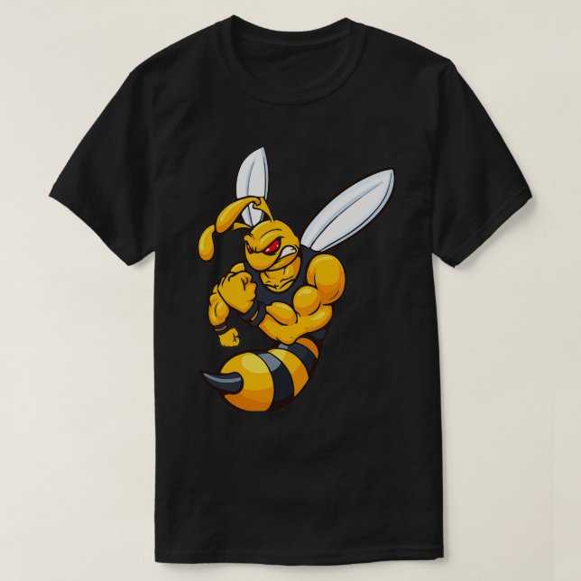 Camiseta Mascote de corneta irada (Frente do Design)