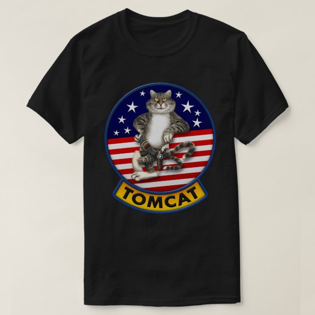Camiseta Mascote de F-14 Tomcat (Frente do Design)