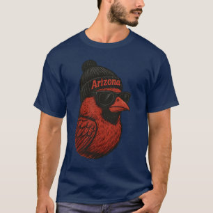 Camiseta Mascote de futebol da Arizona de cores de conforto