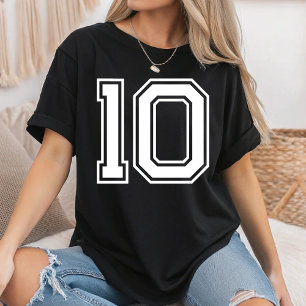 Camiseta Mascote de Futebol Personalizado Número do Time Es