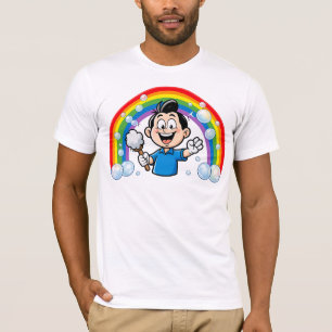 Camiseta Mascote de Limpeza Fofo Arte de Design de Desenho 
