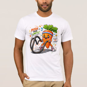 Camiseta Mascote de Motivação Fitness Cordas de Batalha de