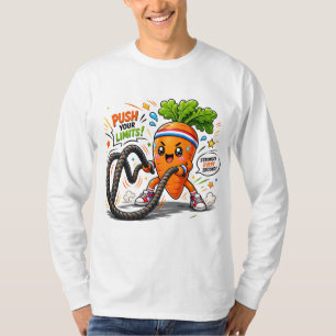 Camiseta Mascote de Motivação Fitness Cordas de Batalha de