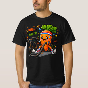 Camiseta Mascote de Motivação Fitness Cordas de Batalha de