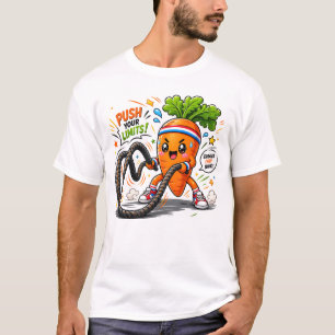 Camiseta Mascote de Motivação Fitness Cordas de Batalha de
