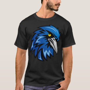 Camiseta Mascote de pássaro azul 1
