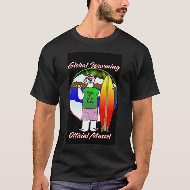 Camiseta Mascote do aquecimento global (Frente)