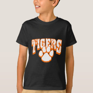 Camiseta Mascote Espírito Escolar Tigers De Volta à Escola