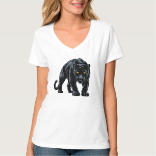 Camiseta Mascote Pantera Preta à Espreita
