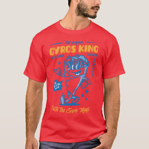 Camiseta Mascote Retro de Gyros Grego