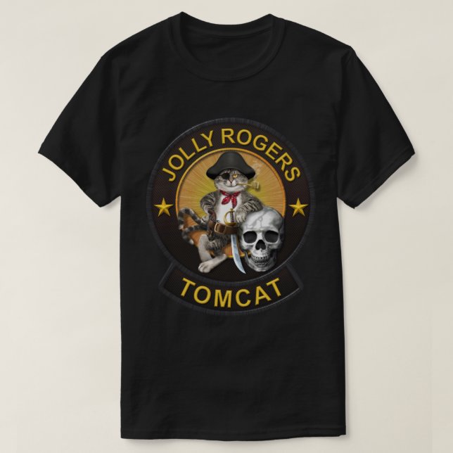 Camiseta Mascote Roger alegre 2 de F-14 Tomcat (Frente do Design)