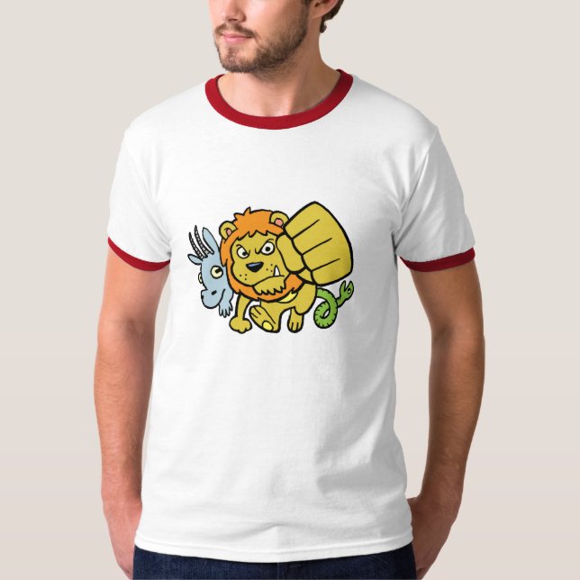 Camiseta Mascote super T do perfurador (Frente)