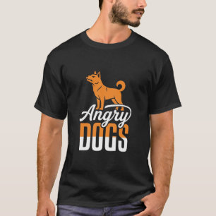 Camiseta Mascote Vetor Cães Irritados