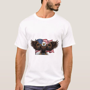 Camiseta Masculina Águia Musculosa Patriótica Band