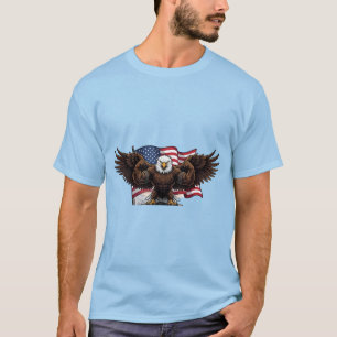 Camiseta Masculina Águia Musculosa Patriótica Band