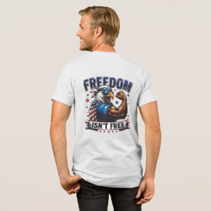 Camiseta Masculina Águia Patriótica - Liberdade Nã