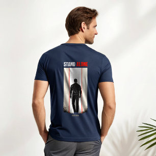 Camiseta Masculina Alpha Sozinho Lobo Solitário