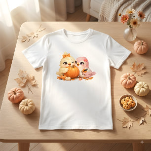 Camiseta masculina Amigos Pássaros do Halloween