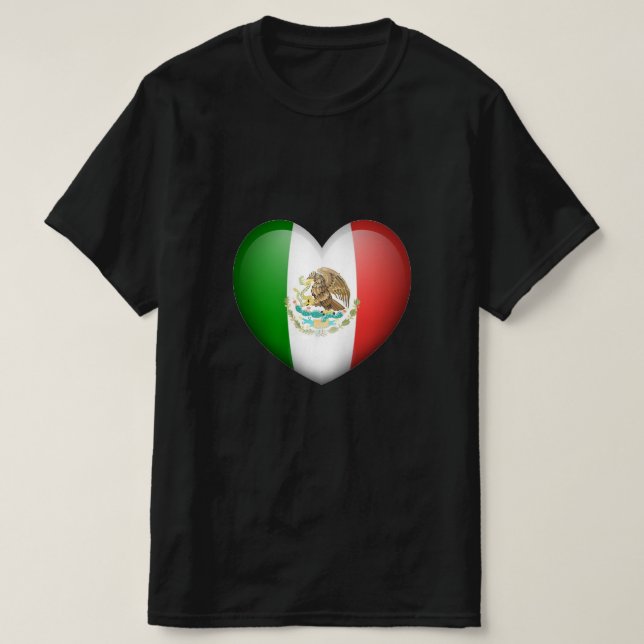 Camiseta Masculina Amo México (Frente do Design)