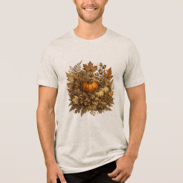 Camiseta Masculina Antique Botanical Fall Hallowee