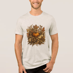 Camiseta Masculina Antique Botanical Fall Hallowee