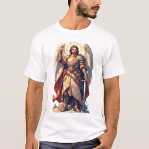 Camiseta Masculina Arcanjo Guerreiro Miguel