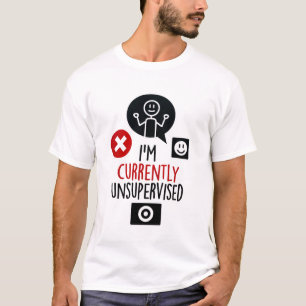 Camiseta Masculina Atualmente Sem Supervisão