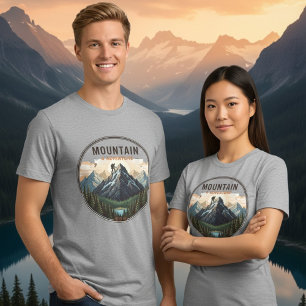 Camiseta Masculina Aventura Montanhista Remendada