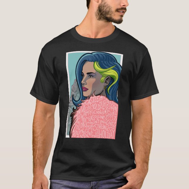 Camiseta masculina Badlands 10º aniversário (Frente)
