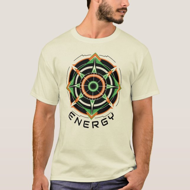 Camiseta Masculina Básica Abstrato Futurista-6 (Frente)