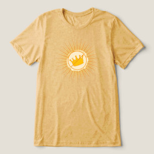 Camiseta masculina básica amarela No Kings