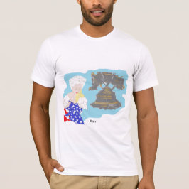 Camiseta masculina básica Bella Canvas de 4 de jul