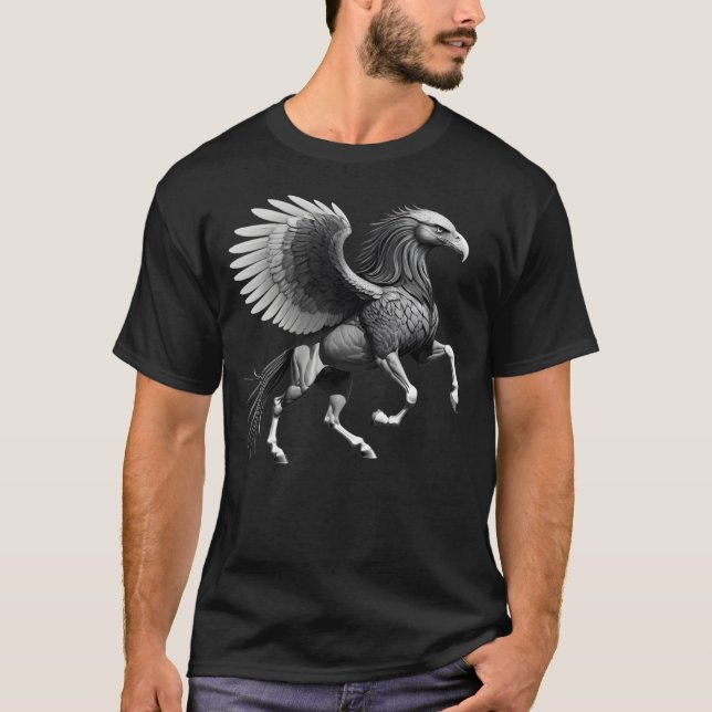 Camiseta Masculina Básica Cavalo Águia-1 (Frente)