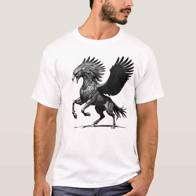 Camiseta Masculina Básica Cavalo Águia-2 (Frente)