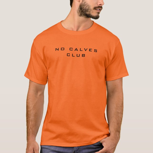 Camiseta Masculina Básica | Clube No Calves (Frente)